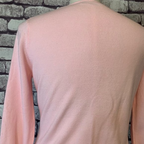 Croft & Barrow Pink V-Neck Sweater Size M - Picture 8 of 9